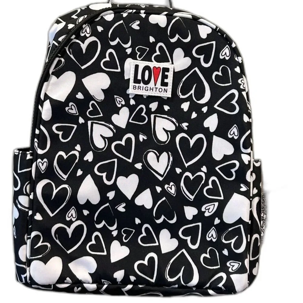 Brighton Endless Love Black/White Backpack - NWT